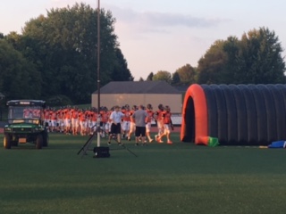 football tunnel